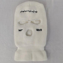 Load image into Gallery viewer, Autumn Winter Ski Mask 3-Hole Knit Hat Full Face Cover Balaclava Hats Funny Party Embroidery Beanies Caps Hole Knitted Full Face Cover Ski Neck Gaiter, Winter Balaclava Warm Knit Beanie for Outdoor Sports Outdoor Full Face Cover Thermal Ski Mask One Size