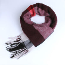 Load image into Gallery viewer, Autumn Winter Super Soft Hijab Classic Cashmere Tartan Lightweight Pure Wool Plaid Scarf Women's Shawls Elegant Thickened To Keep Warm For Women