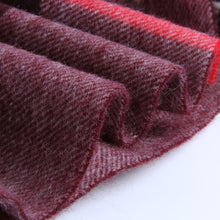 Load image into Gallery viewer, Autumn Winter Super Soft Hijab Classic Cashmere Tartan Lightweight Pure Wool Plaid Scarf Women's Shawls Elegant Thickened To Keep Warm For Women