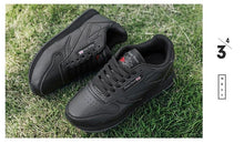 Load image into Gallery viewer, Autumn Womens Mens Sneakers Black Fashion Vulcanized Shoes Lace-up Casual Flats Light Couple Fashion Sneakers Breathable Casual Comfortable Lightweight Sneakers
