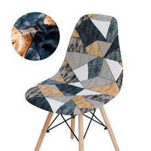 Load image into Gallery viewer, Avangarde Style Printed Seat Cover For Shell Chair Armless Shell Chair Cover Banquet Home Slipcover Elastic Removable Stretch High Back For Sofa Armchairs