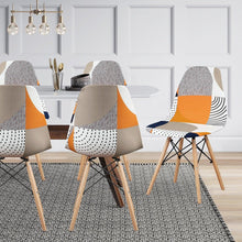 Load image into Gallery viewer, Avangarde Style Printed Seat Cover For Shell Chair Armless Shell Chair Cover Banquet Home Slipcover Elastic Removable Stretch High Back For Sofa Armchairs