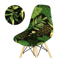 Load image into Gallery viewer, Avangarde Style Printed Seat Cover For Shell Chair Armless Shell Chair Cover Banquet Home Slipcover Elastic Removable Stretch High Back For Sofa Armchairs