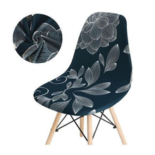 Load image into Gallery viewer, Avangarde Style Printed Seat Cover For Shell Chair Armless Shell Chair Cover Banquet Home Slipcover Elastic Removable Stretch High Back For Sofa Armchairs