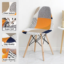 Load image into Gallery viewer, Avangarde Style Printed Seat Cover For Shell Chair Armless Shell Chair Cover Banquet Home Slipcover Elastic Removable Stretch High Back For Sofa Armchairs