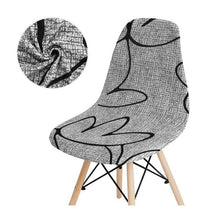 Load image into Gallery viewer, Avangarde Style Printed Seat Cover For Shell Chair Armless Shell Chair Cover Banquet Home Slipcover Elastic Removable Stretch High Back For Sofa Armchairs