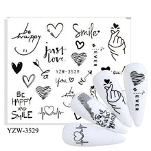 Load image into Gallery viewer, Avocado Fruit Transfer Nail Stickers Charms Winter Water Sticker For Nails Sliders Character Image Tattoo Decal Decoration Cute Summer Nail Art Stickers Summer Fruit Stickers on Nails Unicorn Banana Cherry Avocado Dog Strawberry Nail Art Decals