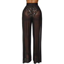 Load image into Gallery viewer, Awoscut Women See Through Sheer Mesh Pants