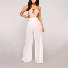 Load image into Gallery viewer, Awoscut Women See Through Sheer Mesh Pants