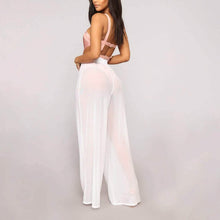 Load image into Gallery viewer, Awoscut Women See Through Sheer Mesh Pants