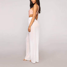 Load image into Gallery viewer, Awoscut Women See Through Sheer Mesh Pants