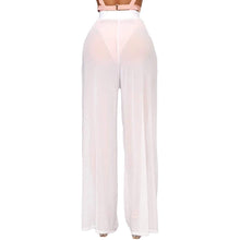 Load image into Gallery viewer, Awoscut Women See Through Sheer Mesh Pants