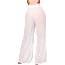 Load image into Gallery viewer, Awoscut Women See Through Sheer Mesh Pants