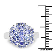 Load image into Gallery viewer, 2.03 Carat Genuine Tanzanite .925 Sterling Silver Ring