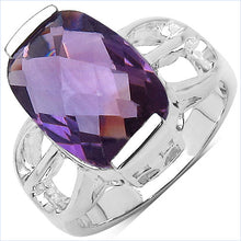 Load image into Gallery viewer, 6.50 Carat Genuine Amethyst .925 Sterling Silver Ring