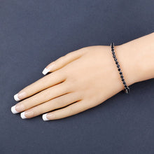 Load image into Gallery viewer, 8.36 Carat Genuine Blue Sapphire .925 Sterling Silver Bracelet