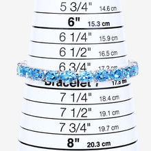 Load image into Gallery viewer, 35.20 Carat Genuine Swiss Blue Topaz .925 Sterling Silver Bracelet
