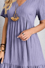 Load image into Gallery viewer, Classic Full Size V-Neck Short Sleeve Dress Casual & Comfortable Dress for Women