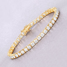Load image into Gallery viewer, 10.00 Carat Lab Grown Diamond 14K Yellow Gold Bracelet