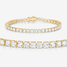 Load image into Gallery viewer, 10.00 Carat Lab Grown Diamond 14K Yellow Gold Bracelet