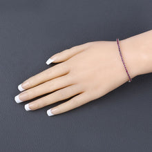 Load image into Gallery viewer, 3.35 Carat Genuine Ruby .925 Sterling Silver Bracelet