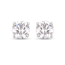Load image into Gallery viewer, 0.54 Carat Genuine White Diamond 14K White Gold Earrings
