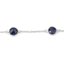 Load image into Gallery viewer, 5.00 Carat Genuine Blue Sapphire .925 Sterling Silver Bracelet
