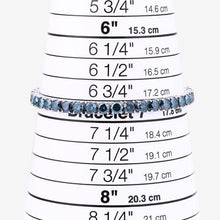 Load image into Gallery viewer, 14.33 Carat Genuine Blue Diamond 14K White Gold Bracelet