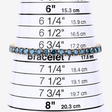 Load image into Gallery viewer, 14.33 Carat Genuine Blue Diamond 14K Yellow Gold Bracelet