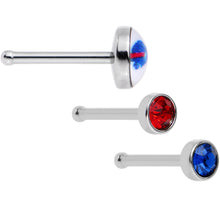 Load image into Gallery viewer, 20G Licensed NFL Buffalo Bills Logo Nose Bone 3 Pack Set