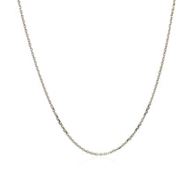 Load image into Gallery viewer, 10k White Gold Adjustable Cable Chain 0.9mm