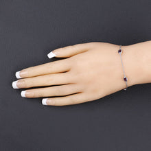 Load image into Gallery viewer, 1.70 Carat Genuine Amethyst .925 Sterling Silver Bracelet