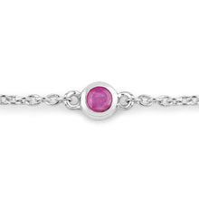 Load image into Gallery viewer, 0.65 Carat Genuine Ruby .925 Sterling Silver Bracelet