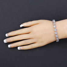 Load image into Gallery viewer, 10.50 Carat Genuine Blue Topaz .925 Sterling Silver Bracelet