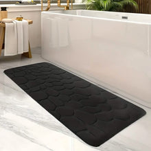 Load image into Gallery viewer, Ultra-Soft Memory Foam Bath Mat – Non-Slip, Absorbent (Gray Hexagon)