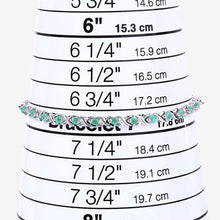 Load image into Gallery viewer, 0.72 Carat Genuine Emerald .925 Sterling Silver Bracelet
