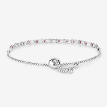 Load image into Gallery viewer, 0.88 Carat Genuine Ruby .925 Sterling Silver Bracelet