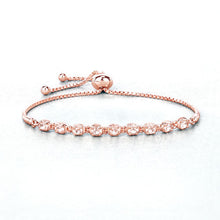 Load image into Gallery viewer, 1.35 Carat Genuine Morganite .925 Sterling Silver Bracelet