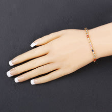 Load image into Gallery viewer, 1.83 Carat Genuine Multi Sapphire .925 Sterling Silver Bracelet
