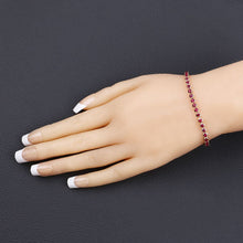 Load image into Gallery viewer, 3.13 Carat Genuine Mozambique Ruby 14K Yellow Gold Bracelet