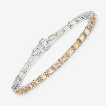 Load image into Gallery viewer, 12.80 Carat Genuine Citrine .925 Sterling Silver Bracelet