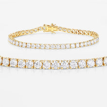 Load image into Gallery viewer, 7.00 Carat Lab Grown Diamond 14K Yellow Gold Bracelet
