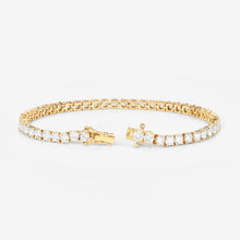Load image into Gallery viewer, 7.00 Carat Lab Grown Diamond 14K Yellow Gold Bracelet