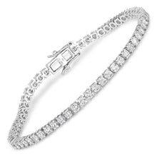 Load image into Gallery viewer, 5.10 Carat Lab Grown Diamond 14K White Gold Bracelet