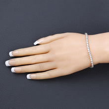 Load image into Gallery viewer, 5.10 Carat Lab Grown Diamond 14K White Gold Bracelet