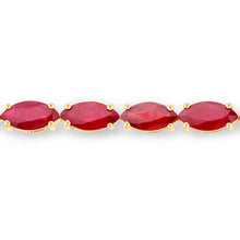 Load image into Gallery viewer, 9.50 Carat Genuine Ruby 14K Yellow Gold Bracelet