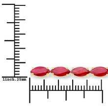 Load image into Gallery viewer, 9.50 Carat Genuine Ruby 14K Yellow Gold Bracelet