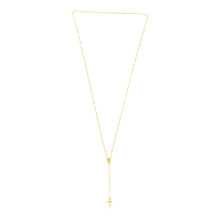 Load image into Gallery viewer, 14k Yellow Gold Rosary Necklace