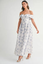 Load image into Gallery viewer, Floral Printed Off Shoulder Maxi Dress β Chic Off Shoulder Maxi Dress, Vibrant Floral Print, Beach Vacation Dress, Casual Summer Maxi Dress