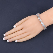 Load image into Gallery viewer, 14.11 Carat Genuine Aquamarine .925 Sterling Silver Bracelet